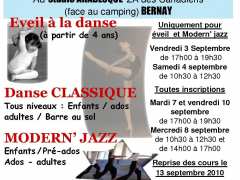 photo de INSCRIPTIONS POUR L'ECOLE DE DANSE ARABESQUE DE BERNAY