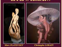 фотография de 32ème Salon d'été de Peinture,Sculpture,Photographie,Artisanat d' Art.Christophe Lorain, Marc Platevoet Invités d' honneur