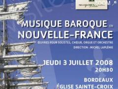 photo de Musique baroque en Nouvelle-France