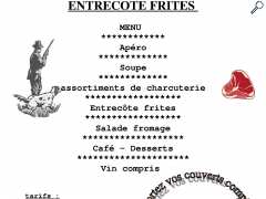 фотография de Repas entrecôte frites