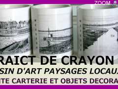 photo de traict de crayon dessins d'art presqu'ile de Guérande et création d'objets déoration