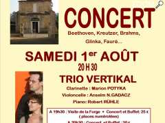 picture of CONCERT : GRANDE FORGE de BUFFON le samedi 1er août 2015  à 20h30