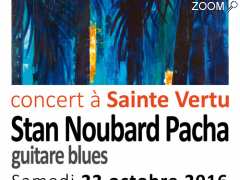 фотография de Le guitariste de blues Stan Noubard Pacha en concert à Sainte Vertu