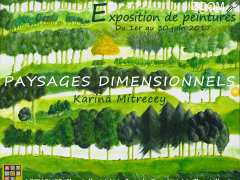 photo de Exposition de peintures "Paysages dimensionnels"