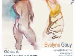 photo de "Connivences 2017", exposition des peinture d'Evelyne Gouy et Philippe Lefebvre au château de Saint-Sauveur-le-Vicomte